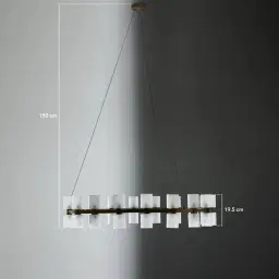 Wilma Glass Chandelier 96cm