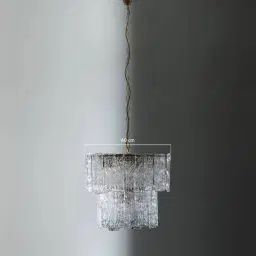 Merlin Glass Chandelier 2 Tier