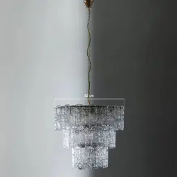Merlin Glass Chandelier 3 Tier
