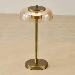 Alina Brushed Brass Table Lamp Low