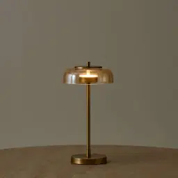 Alina Brushed Brass Table Lamp Low