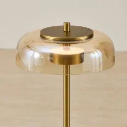 Alina Brushed Brass Table Lamp Low