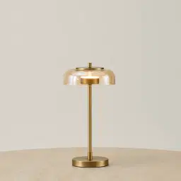 Alina Brushed Brass Table Lamp Low
