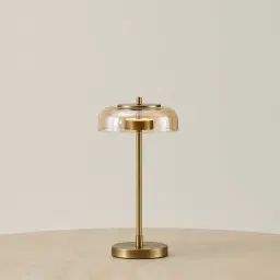 Alina Brushed Brass Table Lamp Low