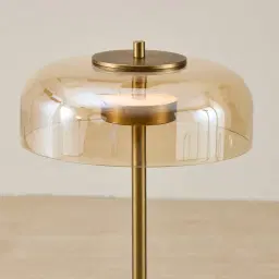 Alina Brushed Brass Table Lamp High