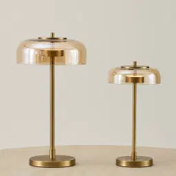 Alina Brushed Brass Table Lamp High