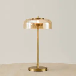Alina Brushed Brass Table Lamp High