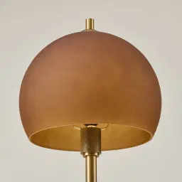 Fatima Metal Table Lamp - Glass Shade