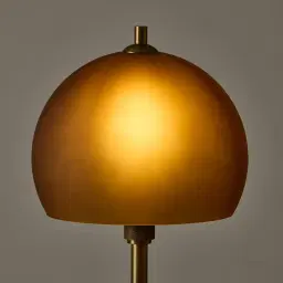 Fatima Metal Table Lamp - Glass Shade
