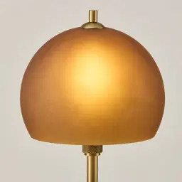 Fatima Metal Table Lamp - Glass Shade