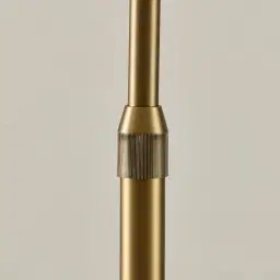 Fatima Metal Floor Lamp - Glass Shade