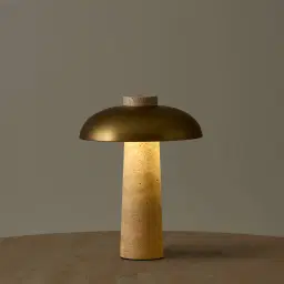 Mona Travertine Table Lamp