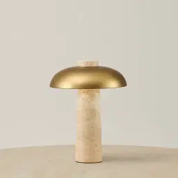 Mona Travertine Table Lamp