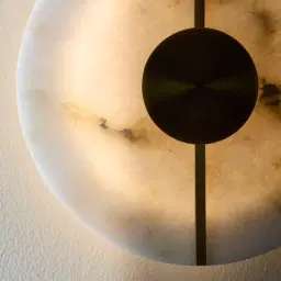 Irene Circle Alabaster Wall Lamp 20cm