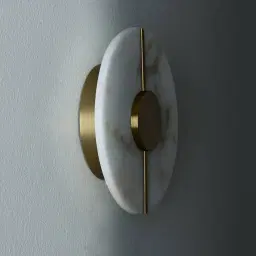 Irene Circle Alabaster Wall Lamp 20cm