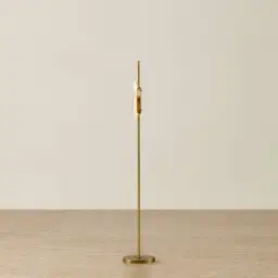 Irene Circle Alabaster Floor Lamp 30x150cm
