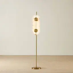 Irene Oval Alabaster Floor Lamp 24x155cm