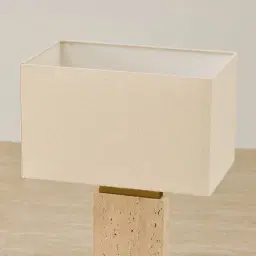Paulina Travertine Table Lamp