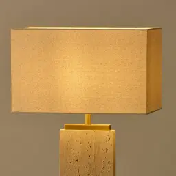 Paulina Travertine Table Lamp