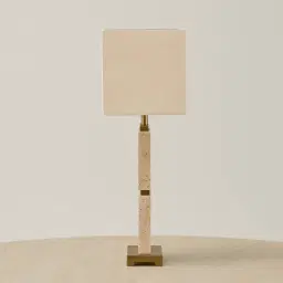 Paulina Travertine Table Lamp