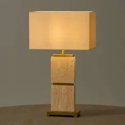 Paulina Travertine Table Lamp