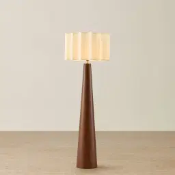 Margo Deep Brown Wooden Floor Lamp