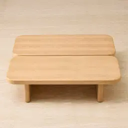 Gemini Light Oak Veneer Coffee Table