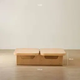 Gemini Light Oak Veneer Coffee Table