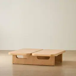 Gemini Light Oak Veneer Coffee Table