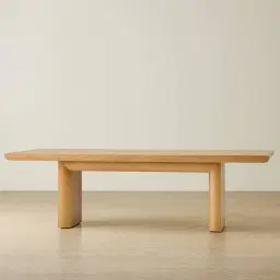 Salvador Light Oak Veneer Dining Table 270x120cm