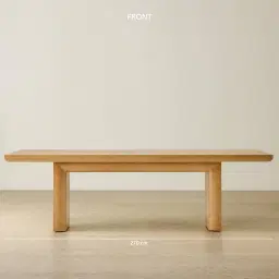 Salvador Light Oak Veneer Dining Table 270x120cm