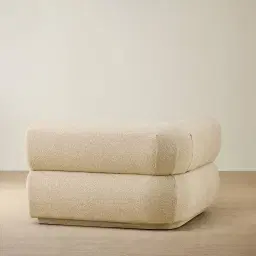 Elio Pearl Beige Fabric Corner Module