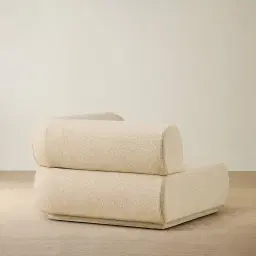 Elio Pearl Beige Fabric Corner Module