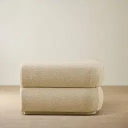 Elio Pearl Beige Fabric Corner Module