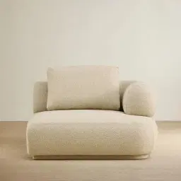 Elio Pearl Beige Fabric Right Arm Module