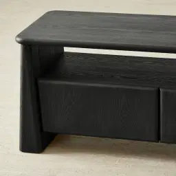 Dunstan Black Ash Veneer Entertainment Unit