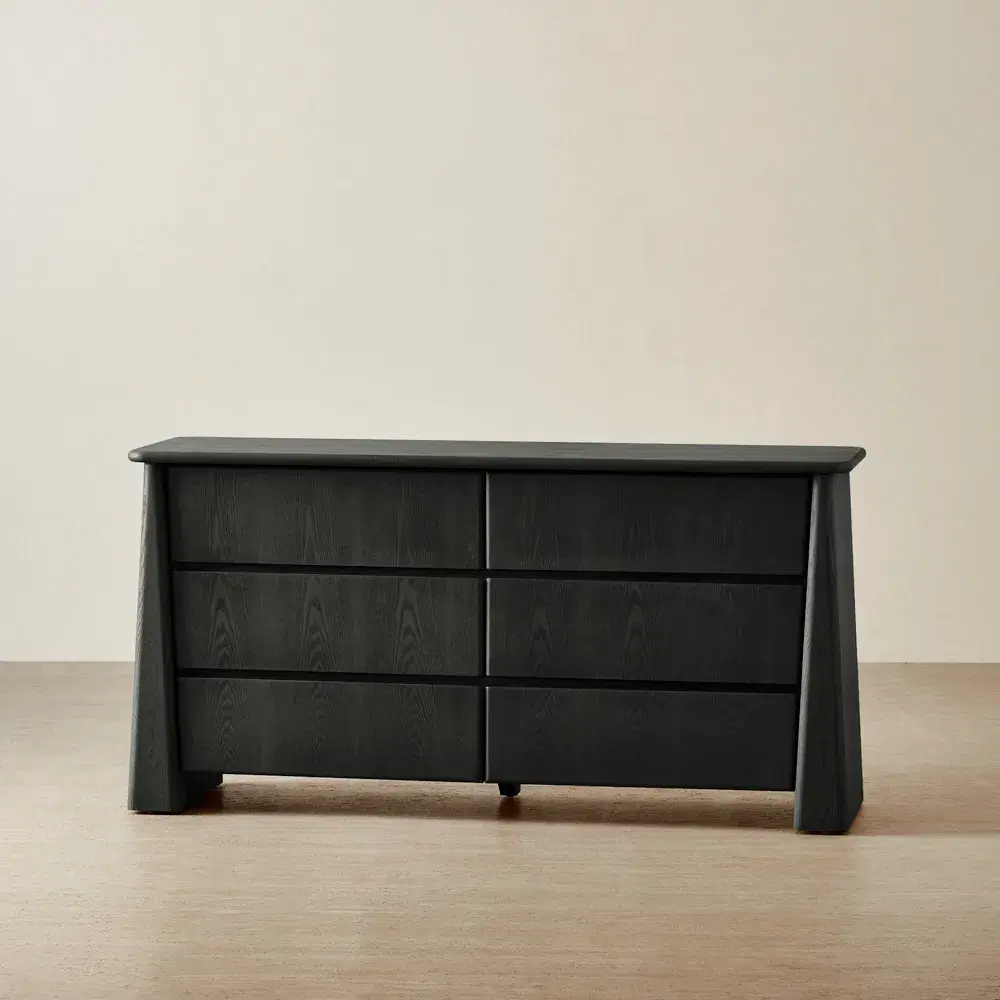 Dunstan Black Ash Veneer Dresser