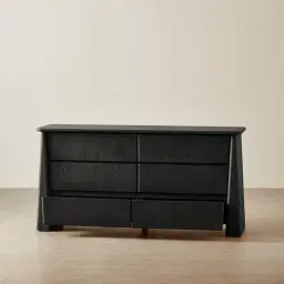 Dunstan Black Ash Veneer Dresser