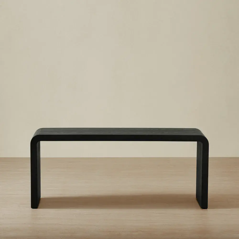 Reeves Black Ash Veneer Ottoman Table