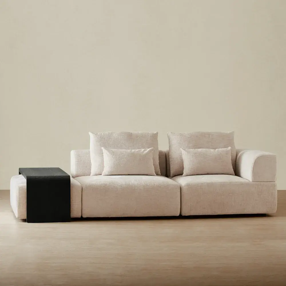 Reeves Black Ash Veneer Ottoman Table