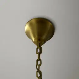 Elara Chandelier - Amber Glass