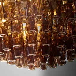 Elara Chandelier - Smokey Glass