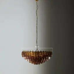 Elara Chandelier - Smokey Glass
