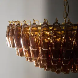 Elara Chandelier - Smokey Glass