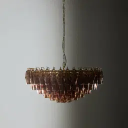 Elara Chandelier - Smokey Glass
