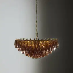 Elara Chandelier - Smokey Glass