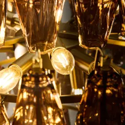 Solene Chandelier - Smokey Glass