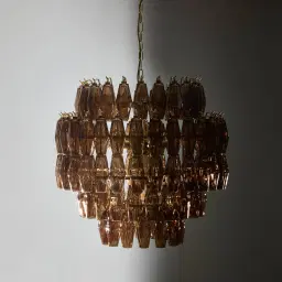 Solene Chandelier - Smokey Glass