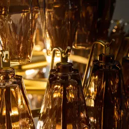 Solene Chandelier - Smokey Glass