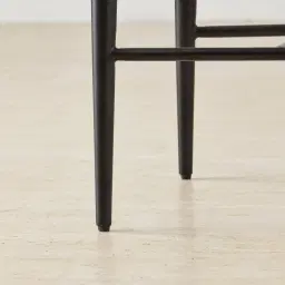 Amali Dove Grey Woven Fabric Counter Stool